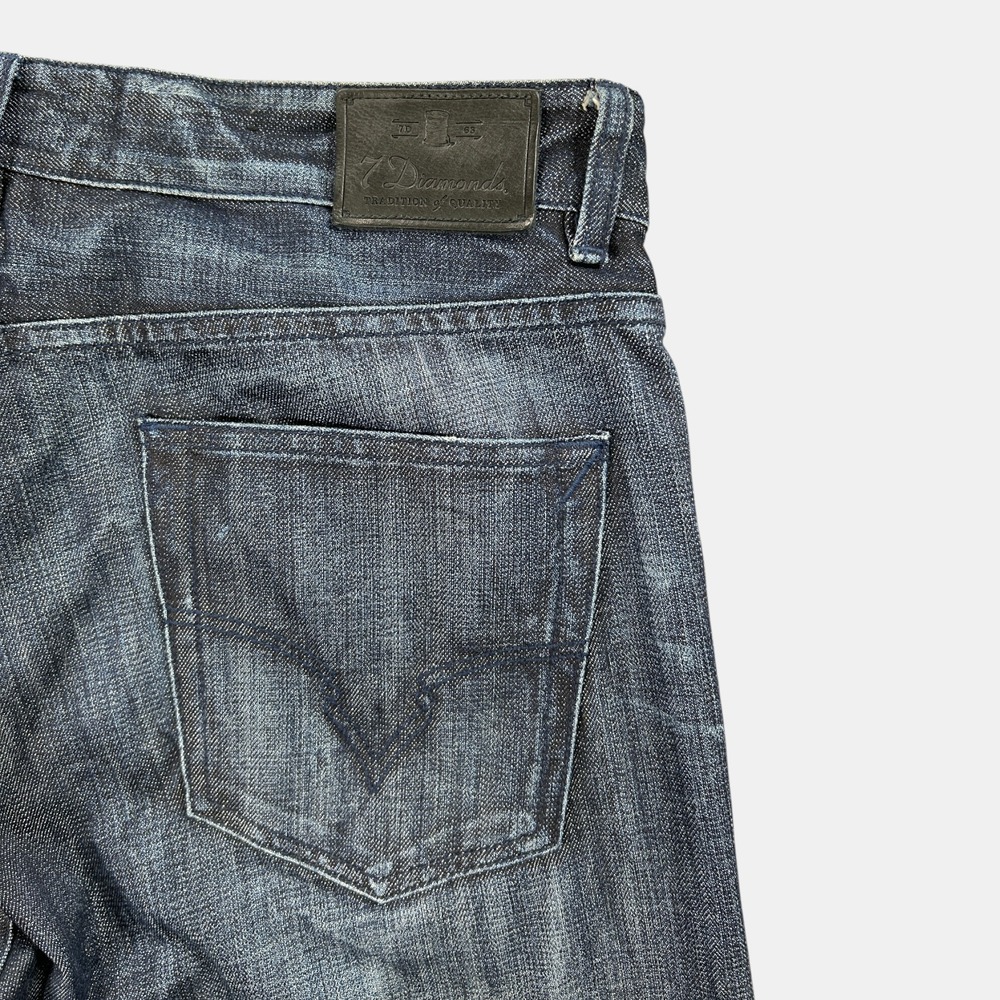 7 Diamonds Romley Jeans Men 34x34 Blue Relaxed Comfort Fit 100% Cotton Denim - Picture 12 of 14